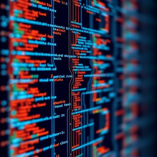 Image abstraite illustrant le codage informatique